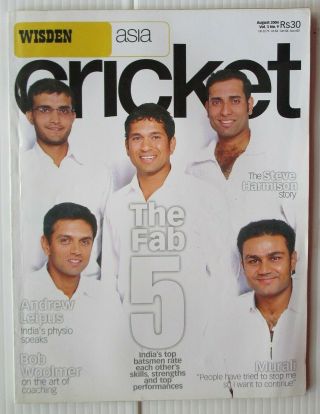Wisden Asia Cricket August 2004 Issue India’s Top Batsmen Cover