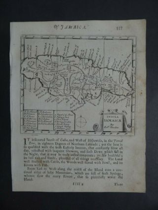 1688 Morden Atlas Map Jamaica - Insula Jamaicae - Caribbean