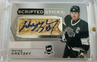 18 - 19 The Cup Wayne Gretzky Scripted Sticks 