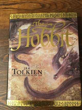 J.  R.  R.  Tolkien The Hobbit Illustrated By Alan Lee 1997 Hardback With Dust Jacket