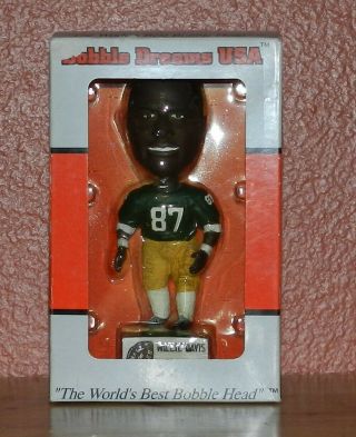 Green Bay Packers Willie Davis Bobble Head Nfl Legend Bobblehead