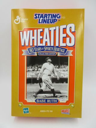 Babe Ruth Wheaties Champion Starting Lineup Collector’s Limited Edition Nib