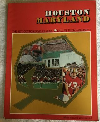 1977 Cotton Bowl Game Program