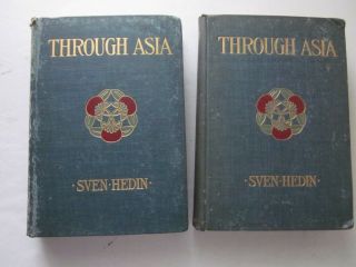 Through Asia Sven Hedin 1899 First Edition 2 Volume Set Travel Exploration 2