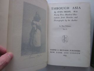 Through Asia Sven Hedin 1899 First Edition 2 Volume Set Travel Exploration 3