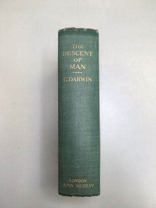 Charles Darwin “The Descent Of Man” 1901 Illustrated Edition 2
