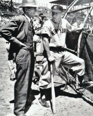 Mickey Mantle And Tom Greenwade 8x10 Photo York Yankees