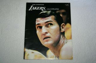 1970 Los Angeles Lakers Illustrated Program 11 - 20 Bucks 12th Of 16 Wins In Row