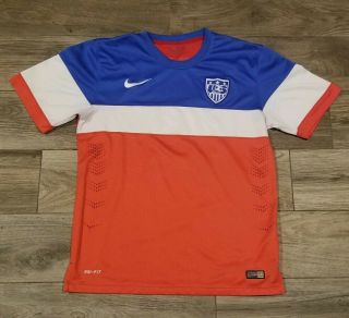 Authentic Nike Us Usa Soccer Jersey 2014 World Cup Dryfit Futbol Football Size M