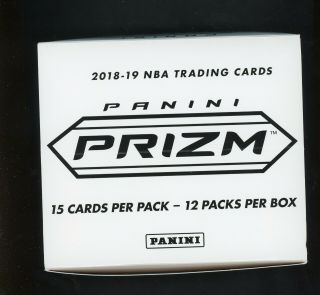 2018 - 19 Panini Prizm Basketball Cello Box W/ 12 Packs