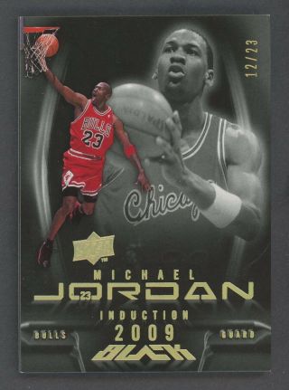2008 - 09 Upper Deck Ud Black Michael Jordan Chicago Bulls Hof 12/23