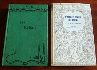 1971 The Hobbit J.  R.  R.  Tolkien Sixth Edition Hardback,  1974 Farmer Giles Of Ham.