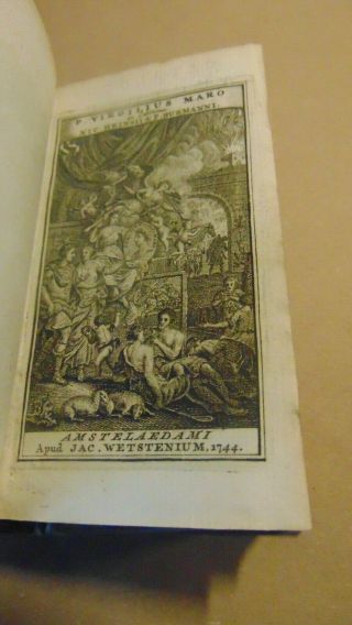 1734 Vellum Bound P.  Virgilius Maro Ex Editione Nic Heinsii & P.  Burmanni