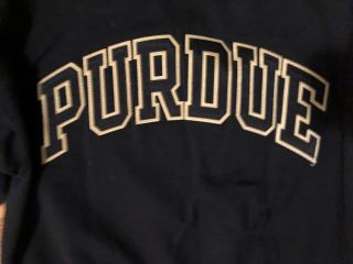Purdue University Crewneck Sweatshirt Champion black adult Size Small stitched 2