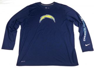 Los Angeles San Diego Chargers Nike Dri - Fit Nfl Training Jersey Shirt Men 
