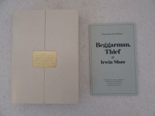 Irwin Shaw BEGGARMAN THIEF Franklin Library Leather First Edition Society 1977 2