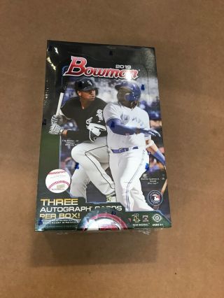 2019 Bowman Baseball Jumbo Box Hobby Factory 3 Autos