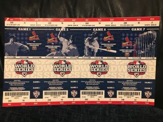 2012 St.  Louis Cardinals World Series Tickets