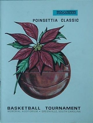 1973 Poinsettia Classic Basketball Program (furman,  Xavier,  Clemson,  Delaware
