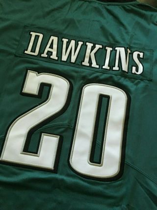 Brian Dawkins Green Stitched Philadelphia Eagles Jersey 20 Men 