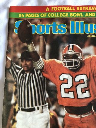 Cover Only January 1982 Sports Illustrated Clemson Tigers Football NCAA Champs 3