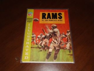 October 18,  1964 Nfl Illustrated Prog.  - San Francisco 49ers Vs Los Angeles Rams