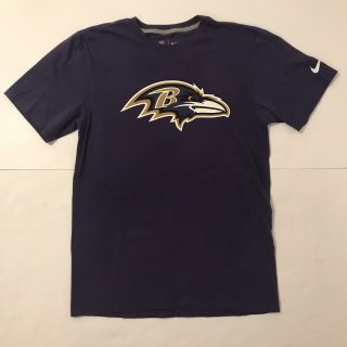 Nike Nfl Baltimore Ravens Ed Reed 20 Short Sleeve T - Shirt Small Purple Football