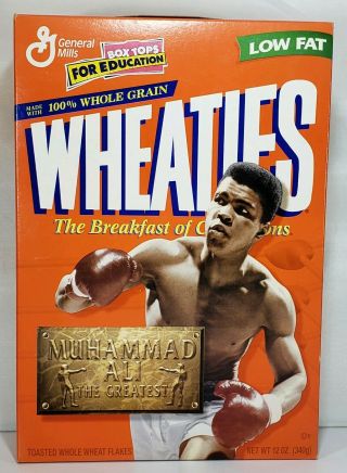 Muhammad Ali Wheaties Cereal Box - " The Greatest " (full Box) 1999 Never Opened