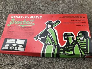 Vintage 1986 Strat - O - Matic Baseball Board Game Yankees Reds Braves Cubs