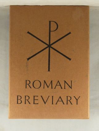 BREVIARIUM ROMANUM Volume II 1961 Catholic Roman Breviary,  Faux Leather 3