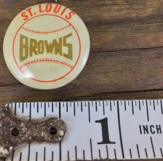 Vintage 1950’s St.  Louis Browns Baseball Pin Pinback Mlb 13/16”