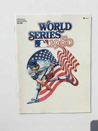 1980 World Series Philadelphia Phillies Vs Kansas City Royals Mlb Program
