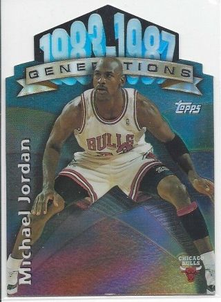 1997 - 98 Topps Generations G2 Michael Jordan Chicago Bulls Refractor