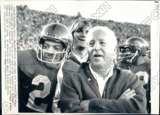 1973 Usc Trojans Football Coach Chof John Mckay At Rose Bowl Press Photo