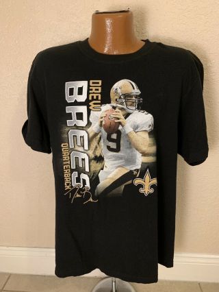 Nfl.  Drew Brees Orleans Saints Graphic T - Shirt.  Size Xl.