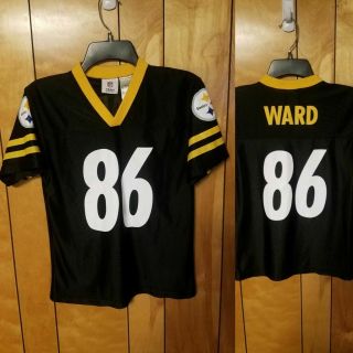 Pittsburgh Steelers Jersey Youth Kids M Medium (10/12) Black 86 Hines Ward Nfl