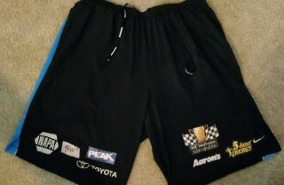 Michael Waltrip Racing Team Issued Xl Nike Drifit Running Shorts Nascar Truex