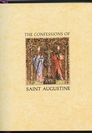 THE CONFESSIONS OF SAINT AUGUSTINE THE FRANKLIN LIBRARY 3