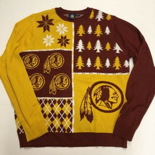 Nfl Team Apparel Washington Redskins Mens Ugly Christmas Sweater Xl