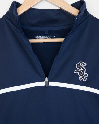 Chicago White Sox - Nike Golf Therma Fit 1/4 Zip Pullover - Navy,  Size L