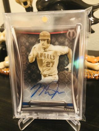 2018 Topps Tribute Mike Trout Auto 09/15