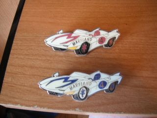 Race Cars 2 Pin Set - 3 " - Little League World Series Pins - Md 4