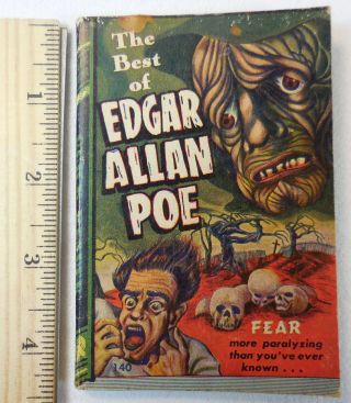 1945 Best Of Edgar Allan Poe Pocket Size Illustrated Horror Pulp Gothic Stories