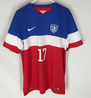 Nike Dri - Fit Team Usa Soccer Jersey Size Large Short Sleeve Mens