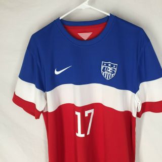 NIKE DRI - FIT TEAM USA Soccer Jersey Size Large Short Sleeve Mens 2