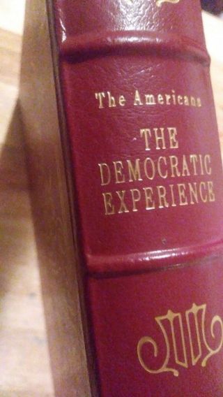 Americans: The Democratic Experience By Daniel J Boorstin - Easton Press Leather