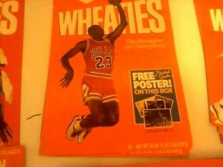 Wheaties Michael Jordan Vintage Cereal Box Poster