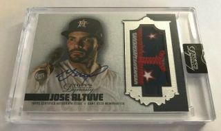 2019 Topps Dynasty Jose Altuve Auto Patch 3/5 Astros Fourth Of July Game