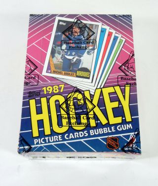 1987 - 88 Topps Hockey Box (36 Packs) Bbce Wrapped