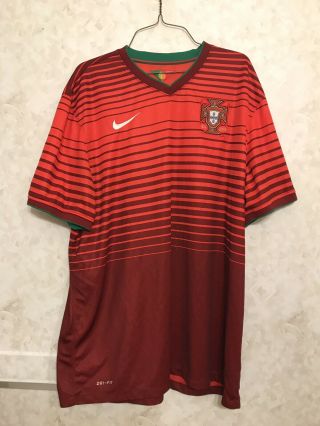 Portugal 2014 World Cup National Team Soccer Jersey Size Xxl Authentic Dri - Fit
